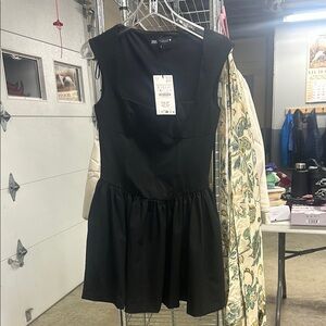Zara Black Sleeveless Dress